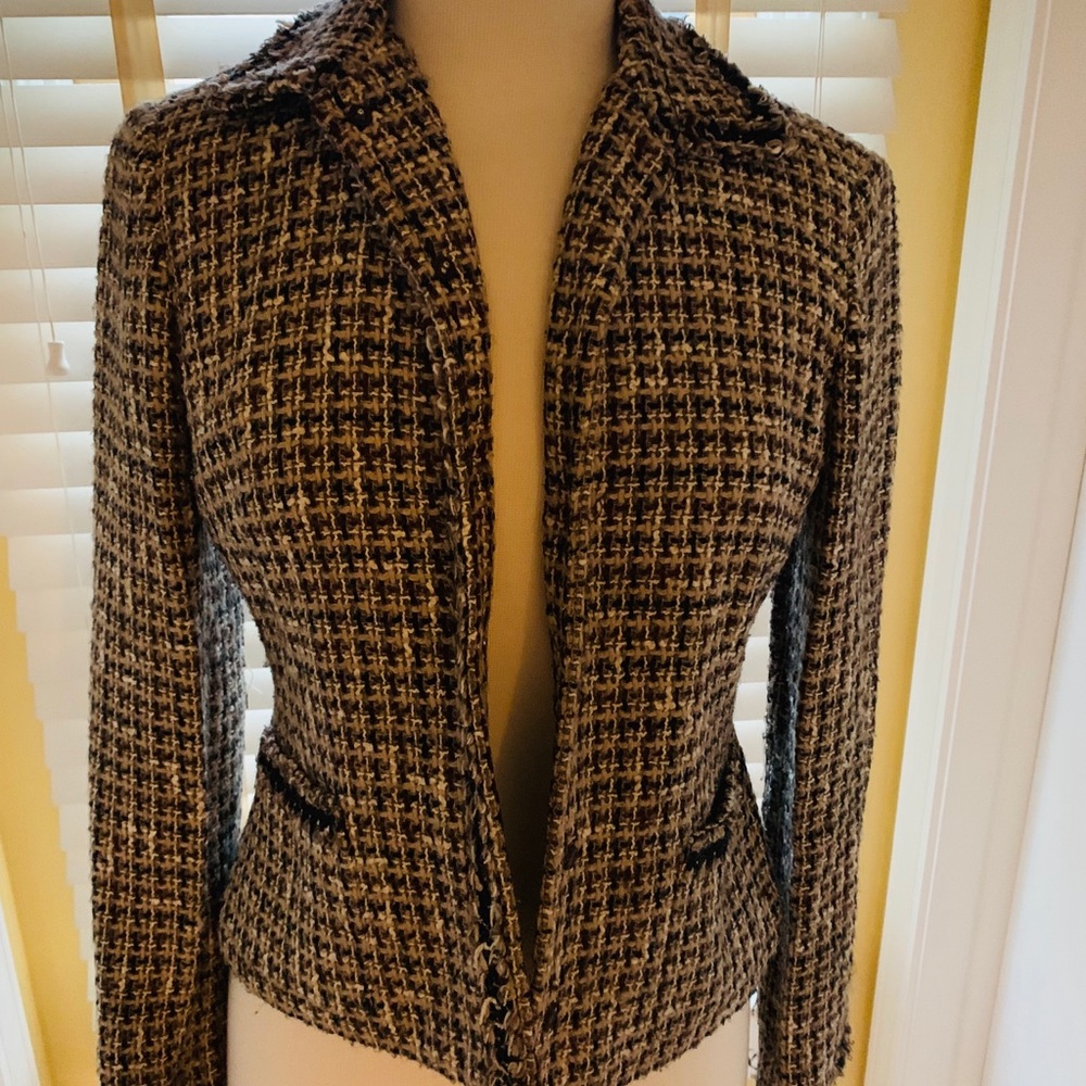 Nine West wool teed blazer. Size 4. Gently worn